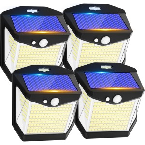 Solar Security Lights 248 LED 4-Pack