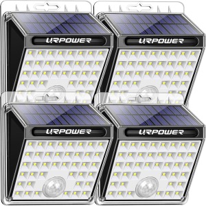 URPOWER Solar Motion Sensor Lights 40LED (4-Pack)