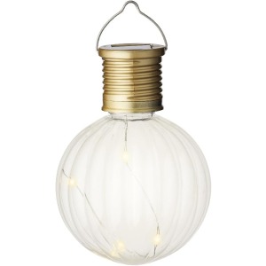 Lumineo Clear Solar Globe Hanging Light