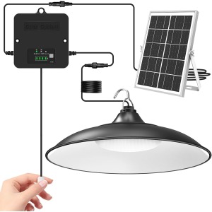 CLAONER Solar Shed Light Indoor Outdoor