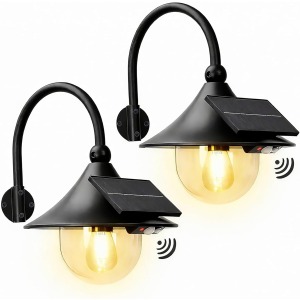 Moodyfei 2 Pack Solar Barn Lights
