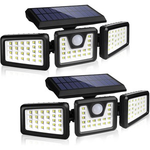 KIBTOY Solar Flood Lights Outdoor