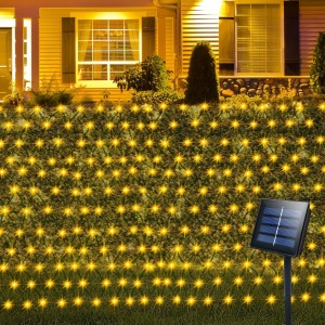 ZAIYW Solar Net Lights 3m x 2m 200 LED Warm White