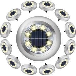ZFITEI Solar Ground Lights 12-Pack