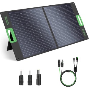 GRECELL 100W Portable Foldable Solar Panel for Power Station