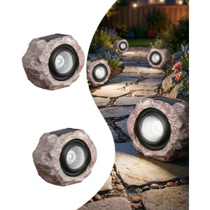 DGSCAK Solar Rock Lights (Set of 2)