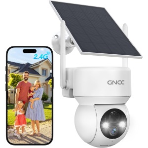 GNCC solar security camera outdoor wireless 1080P PTZ