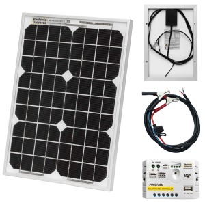 Photonic Universe 10W 12V Solar Trickle Charging Kit