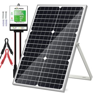 FINIVE 5W Solar Panel Battery Trickle Charger