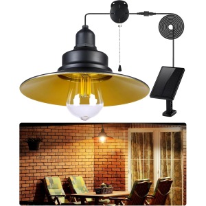 FabStyl Solar Shed Light Pull Cord with E27 Bulb