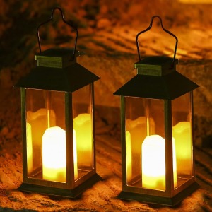Solar Garden Lanterns Outdoor Hanging (2 Pack)