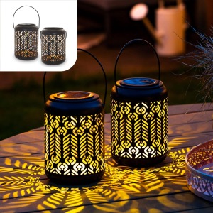 Gadgy Solar Lantern for Outdoor Hanging (Pack of 2)