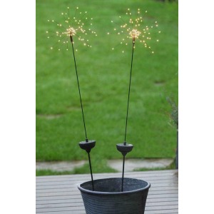 Outdoor Solar Starburst LED Stake Light Warm White