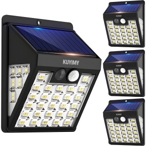kuyimy 72 LED Solar Security Light 4 Pack