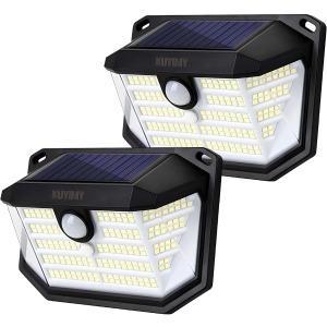 kuyimy 230 LED Solar Security Light 2 Pack