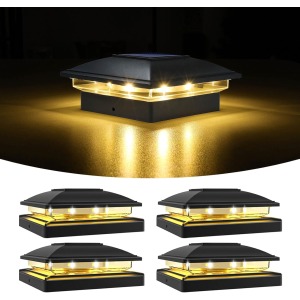 VOLISUN Solar Post Lights 4 Pack