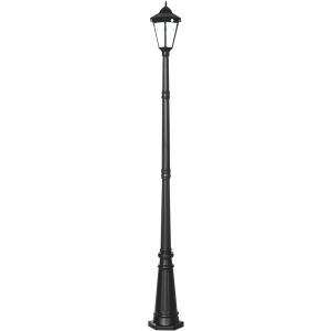 Outsunny 2.4m Garden Lamp Post Light Solar