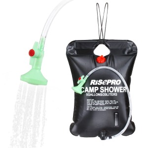 RISEPRO 5 Gallons 20L Solar Shower Bag