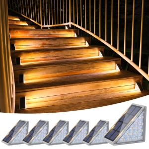 VOLISUN Solar Stair Lights 6 Pack