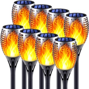Permande Solar Tiki Torches