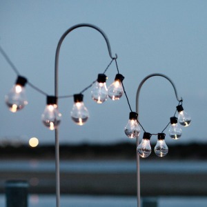 Lights4fun Solar Festoon String Lights (20 LED, 4.75m)
