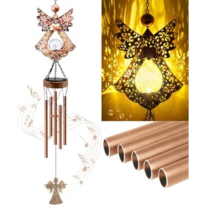 Solar Angel Wind Chimes with LED Lights
