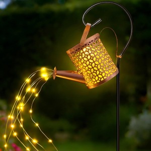 Ollny Solar Watering Can with Cascading Lights (Honeycomb)