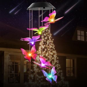 Winzwon Solar Butterfly Wind Chimes