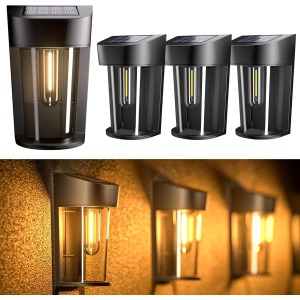 Quntis Solar Fence Lights RGBCW 4 Pack