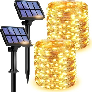 litogo 2 Pack Solar Fairy Lights 240LED 80FT