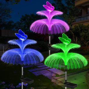 Weepong Solar Jellyfish Butterfly Colour Changing Lights