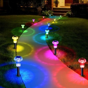 AONELAS Solar Mushroom Pathway Lights 8-Pack