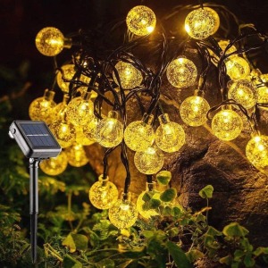 SUNACE Solar Globe String Lights 60 LED warm white outdoor