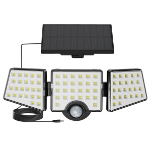 Lepro Solar Security Lights 1200LM separate solar panel