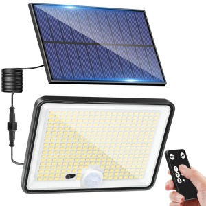 LOTMOS Solar Lights 342 LED remote control PIR