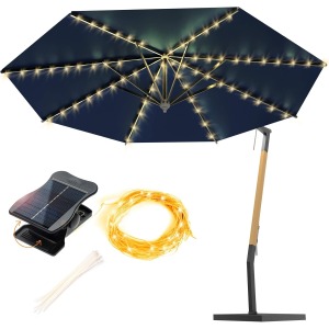 ANGMLN Solar Parasol Lights 112 LED