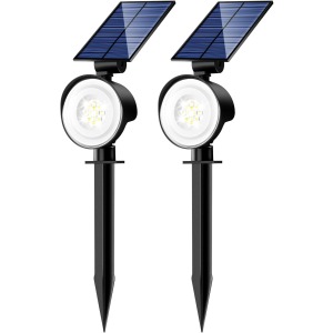 nipify 2 Pack Solar Spot Lights 3 CCT