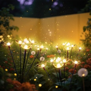 SRNPMIU Solar Swaying Firefly Flower Light