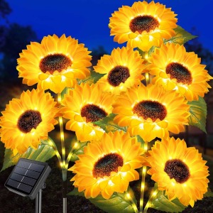 Homeleo Solar Sunflower Lights 3-Pack