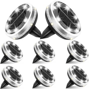 Bzavor Set of 8 Solar Ground Lights