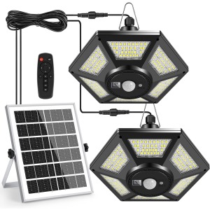 Deogos Dual Head Solar Shed Light 180 LED