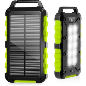 WOWMVP Solar Power Bank 26800mAh fast charging
