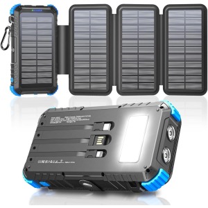 Solar Power Bank 20000mAh 4 foldable panels