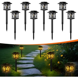 Solar Garden Lights 8-Pack Filament LED