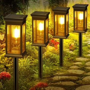 Solar Lights 4-Pack Tungsten Glow