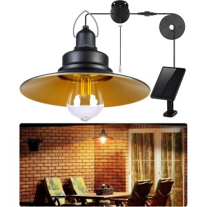 FabStyl solar shed light pull cord E27 bulb retro