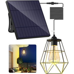 intelamp solar pendant light 4000mAh octagonal lantern