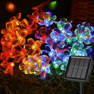Solar Blossom Flower String Lights 100 LEDs
