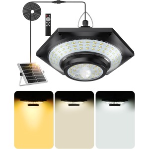 solar shed light 4000LM 360 degree three colour temperatures