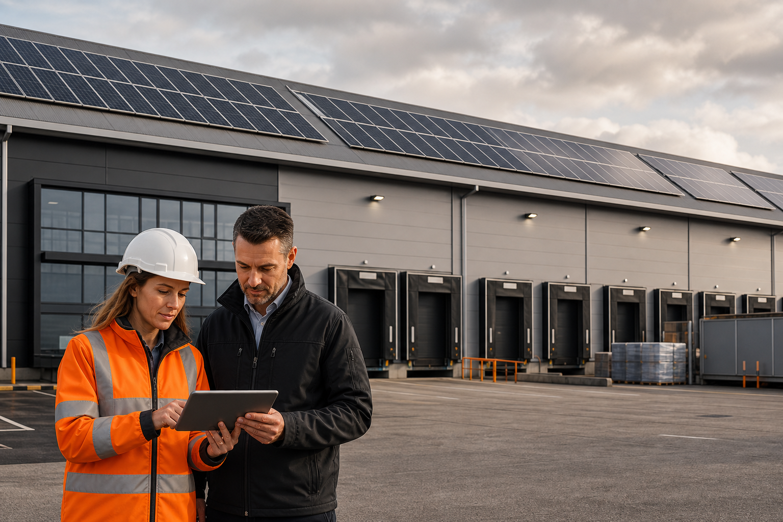Commercial solar roof survey and feasibility review